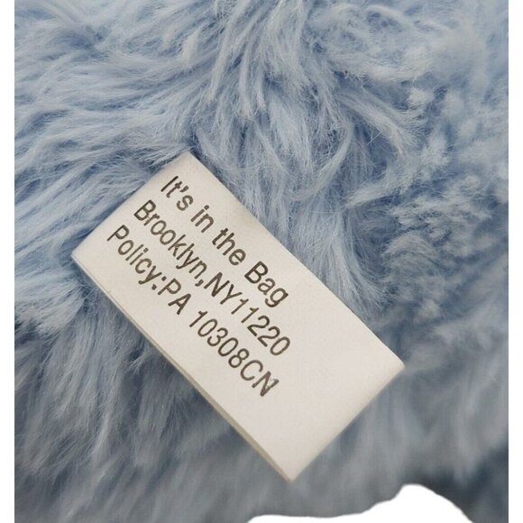 It's in the bag Blue White Plush Teddy Bear 10 Inches Stuffed Animal Kellytoy - Picture 4 of 9